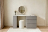 Picture of NOOK 3-Drawer Extension Dressing Table with LED Mirror and Makeup Stool Set