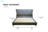 Picture of KIANA Air Leather Bed Frame with Integrated Touch LED Light in Queen/Eastern King Size