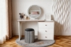 Picture of ELYSIA 3-Drawer 39.5"-63" Extension Dressing Table with LED Mirror and Makeup Stool Set