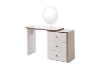 Picture of ELYSIA 3-Drawer Extension Dressing Table with LED Mirror and Makeup Stool Set