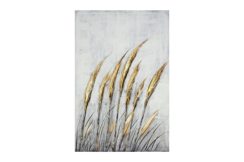 Picture of 389-001 Hand Oil Painting Canvas Wall Art (23.5"x35.5") - Golden Wheat Ear