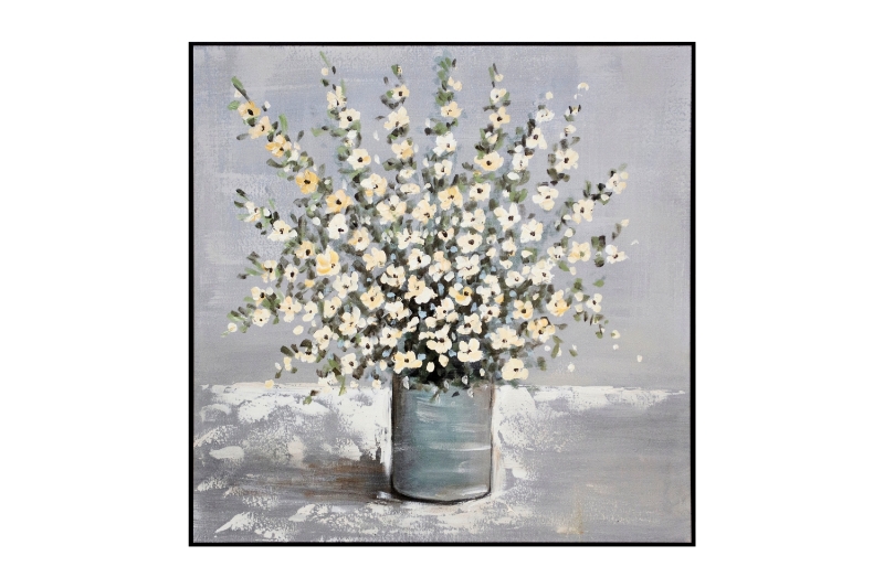Picture of 389-004 Hand Oil Painting Canvas Wall Art (31.5"x31.5") - Flower