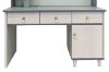 Picture of ZEAL 47" 2-Door 3-Drawer Study Desk with shelf