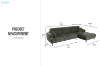 Picture of LAWTON Fabric Sectional Sofa