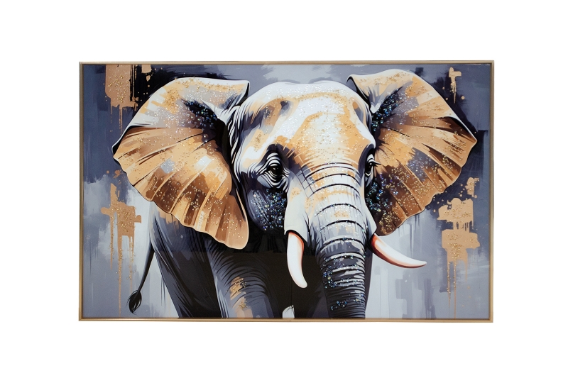 Picture of 357-009 Decorative Wall Art with Golden Frame (35.5"x23.5")