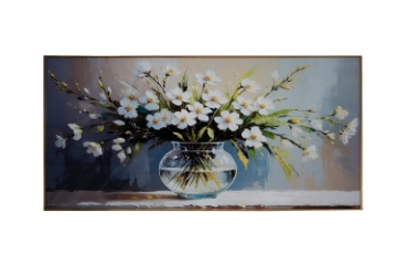 Picture of 357-010 Decorative Wall Art with Golden Frame (47"x23.5")