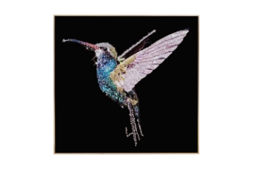 Picture of 357-012 Decorative Wall Art with Golden Frame (23.5"x23.5")