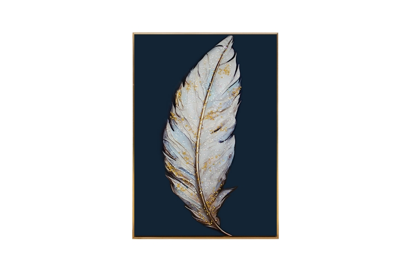 Picture of 357-015 Decorative Wall Art with Golden Frame (15.5"x23.5")