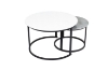 Picture of RADIUS Sintered Stone Table Top Nesting Coffee Table (Off White&Grey)