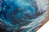 Picture of 357-002 Decorative Wall Art with Golden Frame (31.5"×23.5") - Waves