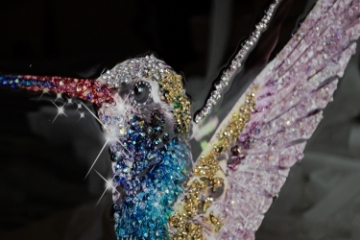 Picture of 357-012 Decorative Wall Art with Golden Frame (23.5"x23.5")