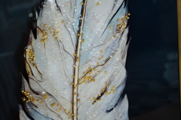 Picture of 357-015 Decorative Wall Art with Golden Frame (15.5"x23.5")