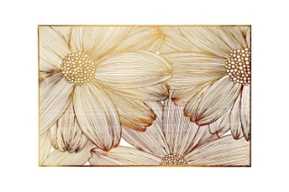 Picture of 371-013 Golden Sunflower Placemat in White (17.5"x12")