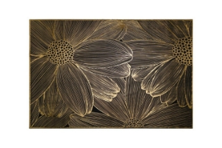 Picture of 371-019 Golden Sunflower Placemat in Black (17.5"x12")