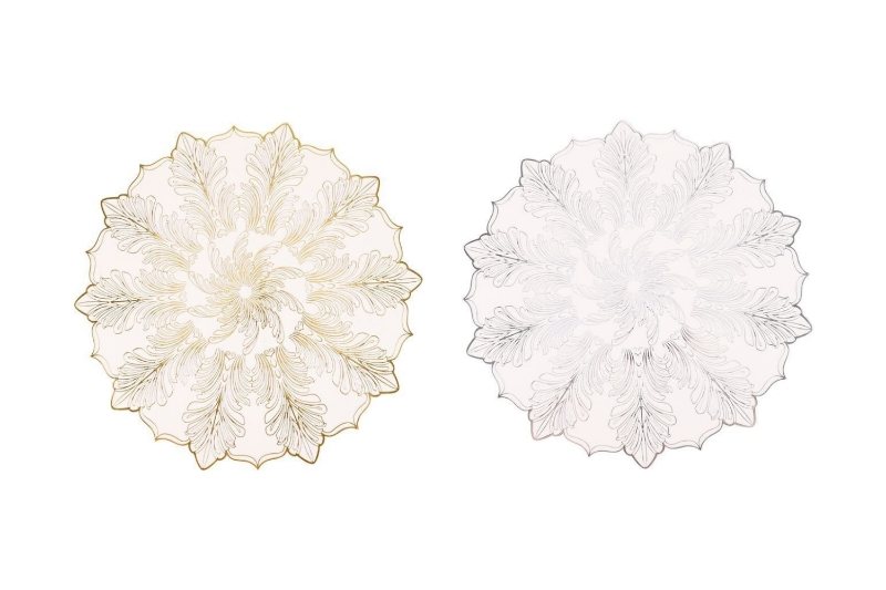 Picture of 371-021/022 Feathers Placemat in White