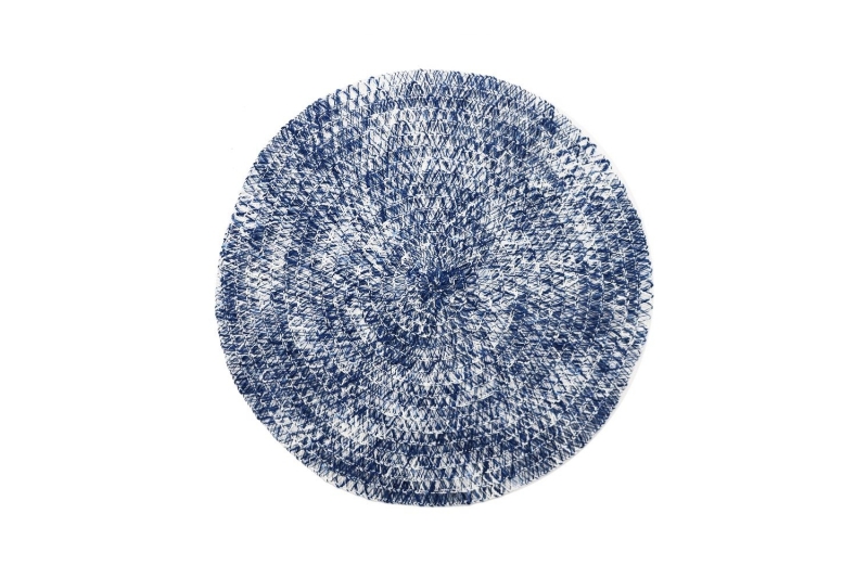 Picture of 371-037 PET Mixed Woven Placemats in Blue