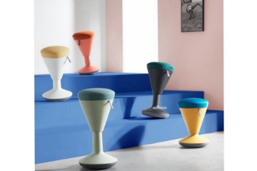 Picture of [FLOOR MODEL CLEARANCE]  LEVINGSTON Height Adjustable Active Stool-Green