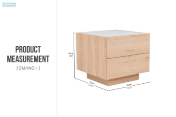 Picture of [FLOOR MODEL CLEARANCE]  NURA Square Side Table