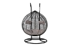 Picture of [FLOOR MODEL CLEARANCE] MALAM Outdoor Double Seat Rattan Hanging Egg Chair (Black) 