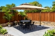 Picture of SOLARIS 118"×118" Crank Open 360° Rotation Cantilever Umbrella With Solar LED Lights & Ground Anchor