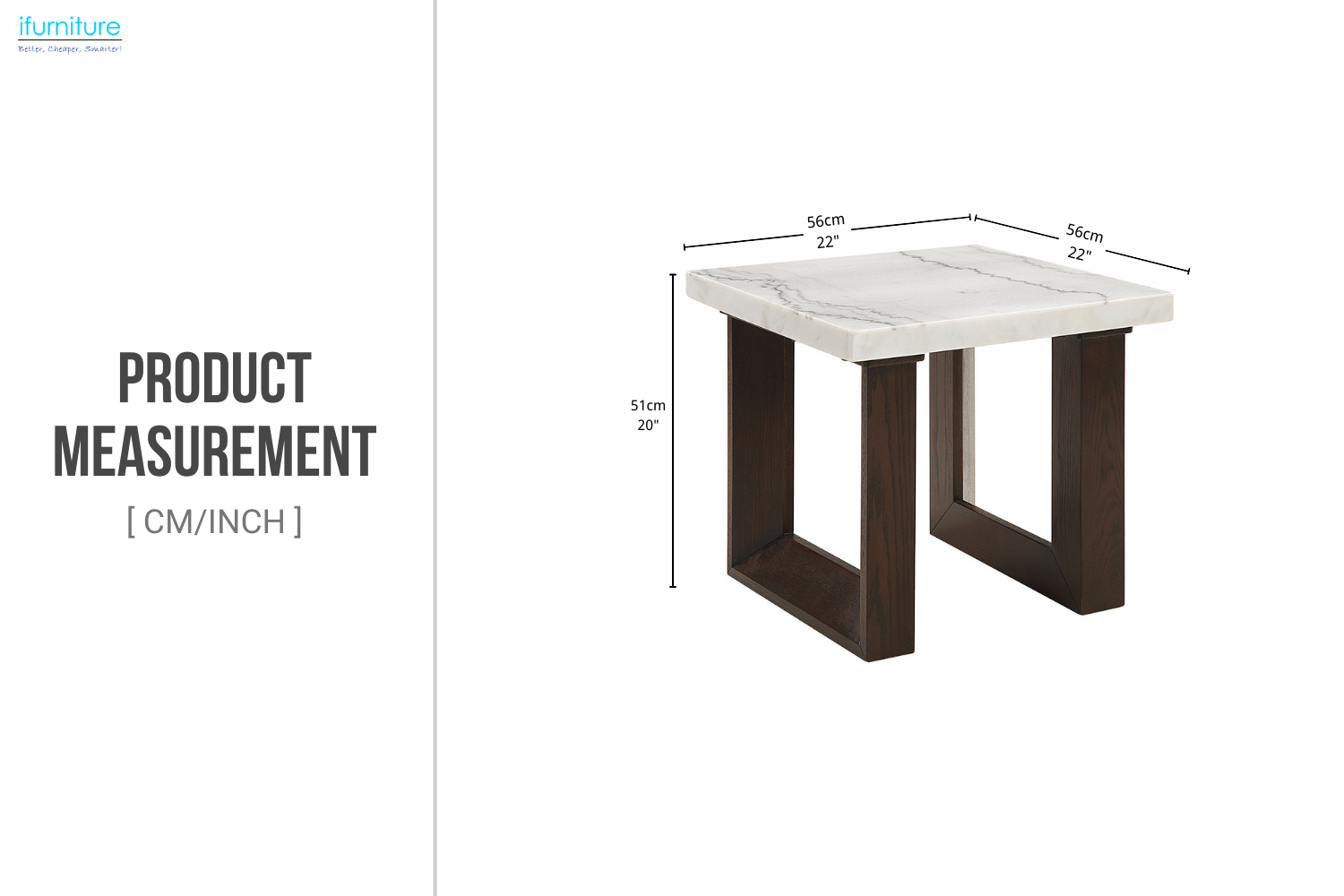 EDWYN Marble Top Side Table-iFurniture-The largest furniture store in ...