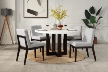 Picture of EDWYN 5PC D54" Marble Top Dining Set
