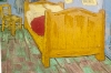 Picture of 367-003 Hand-Finished Canvas Decorative Wall Art (35.5"×23.5") - Bedroom in Arles (1888) by Vincent van Gogh