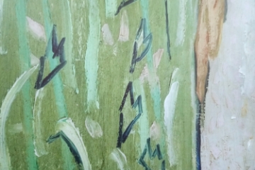 Picture of 367-005 Hand-Finished Canvas Decorative Wall Art (31.5"×47") - Girl in White (1890) by Vincent van Gogh