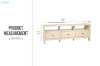 Picture of YORU 59" 3-Drawer TV Stand