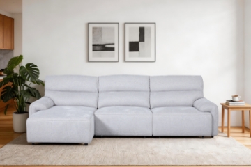 Picture of LUNOX Power Recliner Sectional Sofa with USB Type-C Ports (Beige)