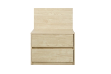 Picture of YUKI 2-Drawer Bedside Table with Back Panel