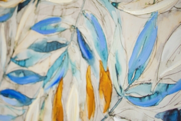 Picture of 389-003 Hand-Finished Oil Painting Canvas Wall Art with Black Frame (31.5"x47")