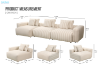 Picture of ROMINA Feather-Filled Modular Sectional Sofa Range  | Water, Oil & Dust Resistant Fabric