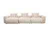 Picture of ROMINA Feather-Filled Modular Sectional Sofa Range - 3PC Combo Set (RAF Armchairx1 + Armlessx1 + Left Facing Chaisex1)