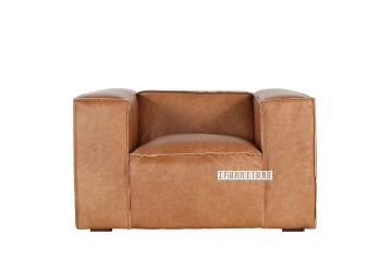 Picture of [FLOOR MODEL CLEARANCE]  ATLANTA 1 seater Full Top Grain Leather Sofa