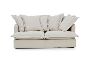Picture of [FLOOR MODEL CLEARANCE] SPENCER 2 Seater  Feather-Filled Fabric Sofa