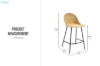 Picture of CESTA Rattan Counter Height Chair - 2 Chairs in 1 Carton