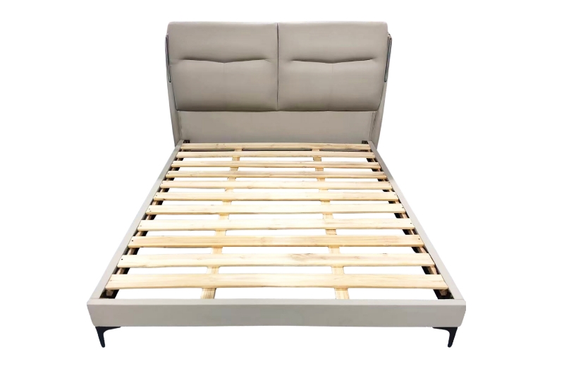 Picture of TERRA Air Leather Bed Frame with Integrated Touch LED Light in Queen Size