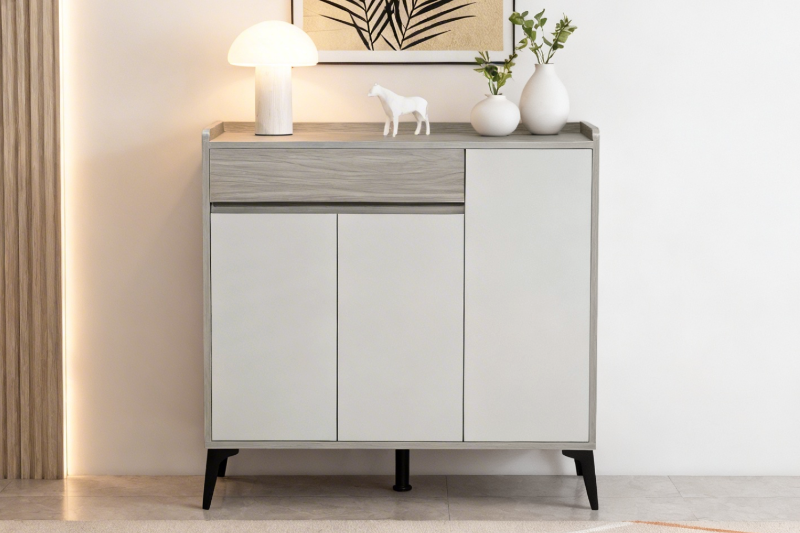 Picture of VALEN 39.5" 3-Door 1-Drawer Shoe Cabinet