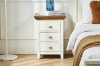 Picture of NOTTINGHAM 3-Drawer Solid Oak Nightstand (White)