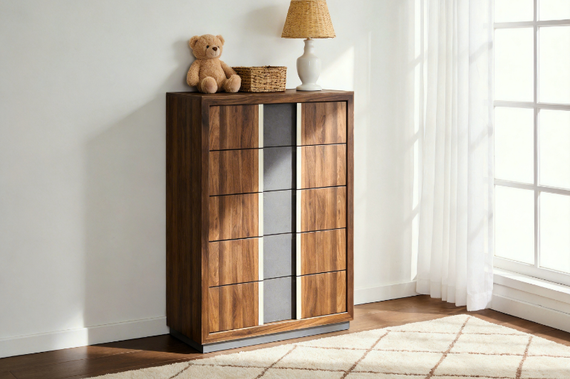 Picture of SANDRA 5-Drawer Chest (Walnut)