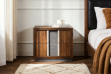 Picture of SANDRA  2-Drawer Bedside Table (Walnut)