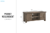 Picture of WESTMINSTER 47" Solid Oak 2-Door TV Stand (Walnut)