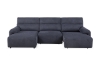 Picture of LUNOX Power Reclining Sectional Sofa/Slide out Sofa Bed with USB Type-C Ports (Dark Grey)