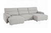 Picture of LUNOX Power Reclining Sectional Sofa/Slide out Sofa Bed with USB Type-C Ports (Light Grey)