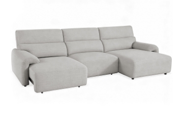Picture of LUNOX Power Reclining Sectional Sofa/Slide out Sofa Bed with USB Type-C Ports (Light Grey)