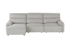 Picture of LUNOX Power Reclining Sectional Sofa/Slide out Sofa Bed with USB Type-C Ports (Light Grey)