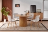 Picture of MESAS D47" Metal-Reinforced Pedestal Dining Table