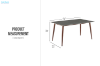 Picture of BARRON 59" Sintered Stone Top Dining Table
