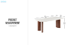 Picture of DAVEN 78.5" Dining Table